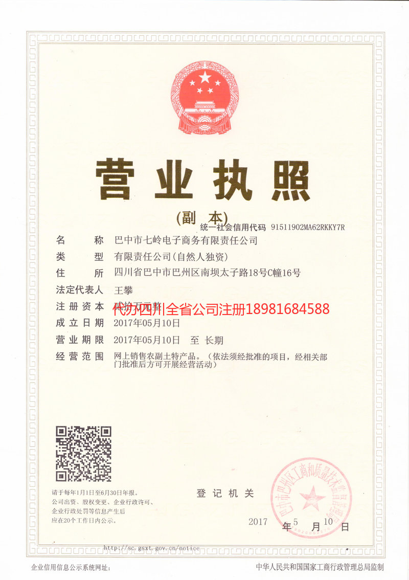 株洲株洲七岭电子商务有限责任公司